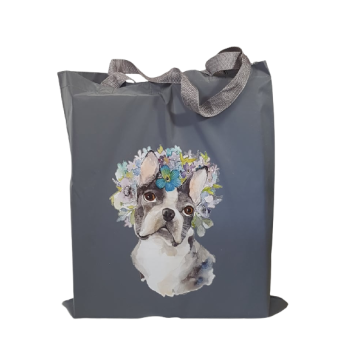 Helkurkangast kott - Koer lilledega