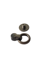 Metallist rõngas helkurripatsite kinnitamiseks (must)